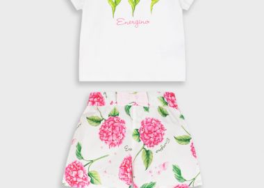 Σετ μπλούζα με σορτς για βρεφικό κορίτσι (6 - 18 μηνών) | ΕΜΠΡΙΜΕ - Energiers - 